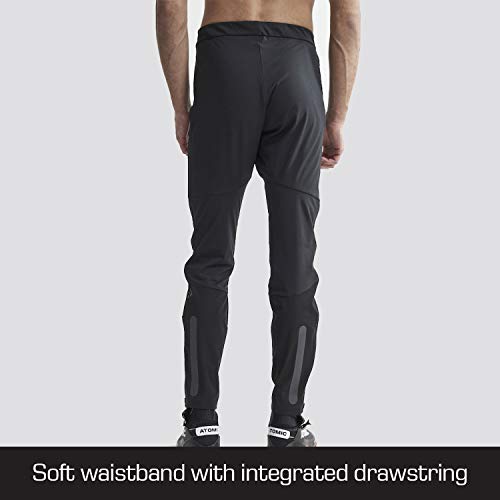 Craft Men's Pursuit 3/4 Zip Cross Country Ski Pants Black - Thumbnail 3