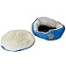 Evelots Small Round Pet Bed, One Size, Blue