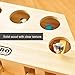 Volwco Cat Funny Toys Interactive Wooden Solid Whack A Mole Mouse Game Puzzle Toy