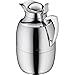 alfi Juwel Glass Vacuum Chrome Plated Brass Thermal Carafe for Hot and Cold Beverages, 1.5 L, Chrome