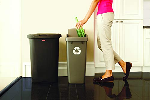 4 Rubbermaid+FG233900WHT+Spring+Wastebasket+53+Quart