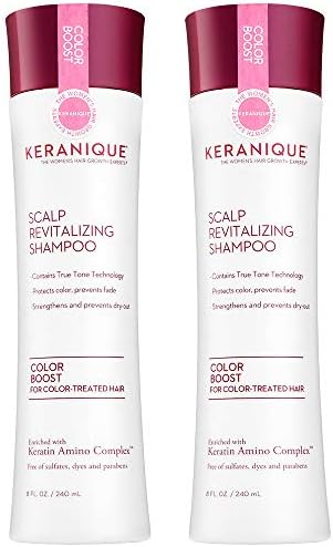 Keranique Color Boost Scalp Revitalizing Keratin Shampoo For Color Treated Hair Keratin Hair Treatment Keratin Amino Complex Free Of Sulfates Dyes And Parabens 16 Oz