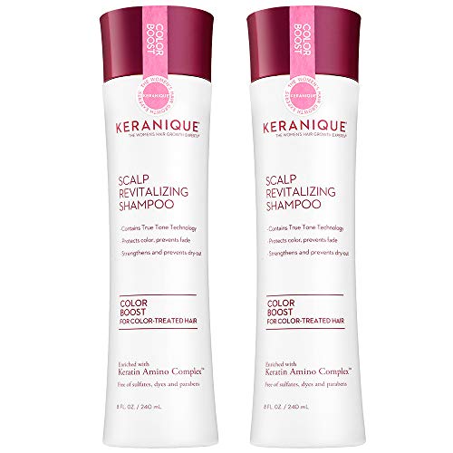 Keranique Color Boost Scalp Revitalizing Keratin Shampoo for Color Treated Hair | Keratin Hair Treatment | Keratin Amino Complex, Free of Sulfates, Dyes and Parabens, 16 oz