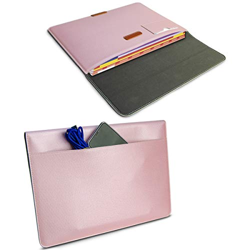 Leather Laptop Sleeve 13/13.3 Inch with Stand Waterproof Laptop Case for 13" MacBook Pro 2018 2017 2016 / Pro Retina/MacBook Air 13.3" Surface Laptop 2017 / Surface Book 13" - Thumbnail 5