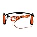 Bone Conduction Headphones Effie Wired Headphones with Microphone Stereo Open-Ear Sport Headphone with Noise Reduction Microphone (Orange)