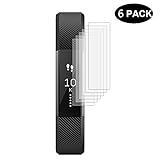 6pcs Pack Fitbit Alta HR Heart Rate Screen Protector (Compatible With Fitbit Alta 2016),Soft TPU Full Coverage Screen Protector For Fitbit Alta HR Heart Rate