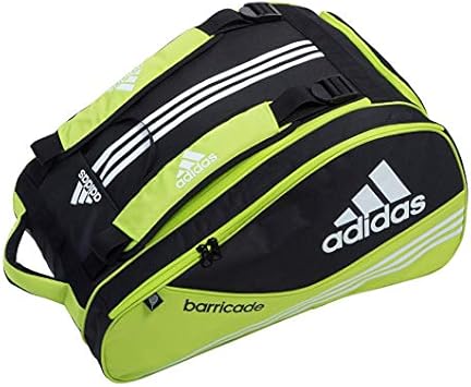 Amazon Adidas ラケットバッグ バリケード ライム 1 8 パドルテニスラケット2つと特大ポケット2つ ポップテニスバッグ Adidas アディダス スポーツ アウトドア