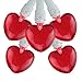 Sienna Set of 20 Red LED Mini Valentine's Day Heart Lights - White Wire