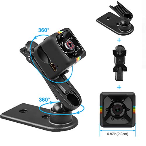 Mini-Cmara-Espa-Oculta-Mini-Cmara-de-Vigilancia-con-Tarjeta-SD-de-8GB-1080P-HD-Grabadora-de-Video-Porttil-Camaras-de-Seguridad-con-Deteccin-de-Movimiento-IR-Visin-Nocturna-Non-WiFi