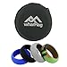 WharFlag Silicone Wedding Ring Wedding Band For Men ,4-PACK of Gray,Black,Blue And Camouflage For Exercise Work Sports - Thickness[2mm] Width[8.7mm]