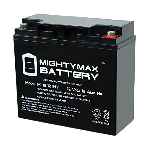 Mighty Max Battery 12V 18AH SLA Internal Thread Replacement for Vision CP12180 Brand Product