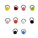 40 Pcs (20 Pairs) Pom Balls Elastic Hair Ties for Girls' Ponyatil Holder Accessories (Assorted Color)