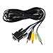 Bypass Cable for Logitech Z-5500 Control Pod (PID Between R200-R635) With 3 Jack Vol Control