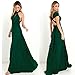 JET-BOND Night Dress Multi-Way Wrap Camisoles Halter Floor Long Dress High Elasticity FS41 (S, Green)