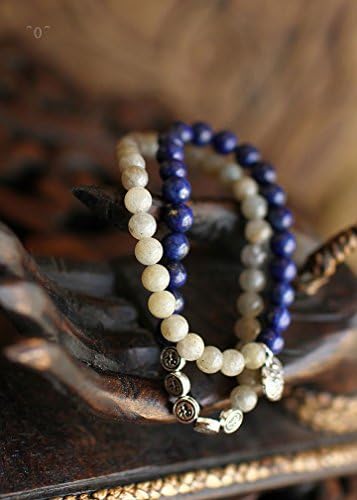 High quality original beautifully safe lock bracelet lapis lazuli Moonstone Joker vintage bracelet