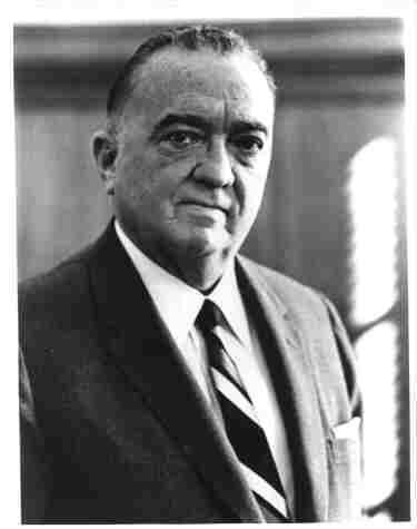 Photo of FBI J. Edgar Hoover c1955