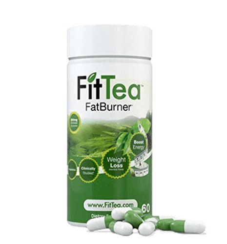 Fit Tea Fat burner weight Loss Powerful Fat Burner and Appetite Suppressant Diet Pill System For Fast Weight Loss Increase Energy With Probiotics egcg Green Tea, 60 Capsules