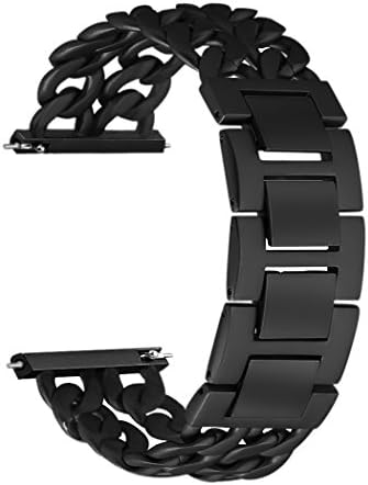 Fitbit Blaze Watch Band Agoigo Stainless Steel Metal Wristband Chain Bands Strap for Fitbit Blaze Smart Fitness Watch, Black