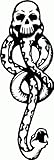 Harry Potter Dark Mark Cartoon Car Bumper Sticker Decal 3