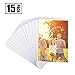 Magicfly Pack of 15 Magnetic Picture Frame with Clear Pocket, 4 x 6 Inches Refrigerator Photo Holder for Fridge Office Cabinet Locker, White