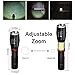 LED Tactical Flashlight COB Lantern 2 in 1 with Magnetic Base, LSIKA-Z Powerful Pro LED Torch Ultra Bright High Lumens with 5 Modes Ideal for Camping, Hiking, Workshop, Outdoor, Emergency