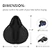 Bike Seat Cover, Xmifer Oversize Bike Seat Cushion Extra Soft Gel Bike Seat Cover Exercise Bike Seat Cover for Women Men Comfortable Bicycle Seat Cover for Exercise Bike Spin Bike Cruiser Bike