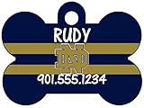 NCAA Dog Tag Pet Id Tag Personalized w/ Name & Number (Notre Dame Fighting Irish)