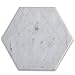 Stone Center Online Carrara White Marble 6 inch Hexagon Tile Polished Kitchen Bath Wall Floor Backsplash Shower (100 Piece)
