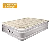 TOPELEK Queen Air Mattress Inflatable Blow Up Air Mattress with Built in Pump for Guests,Double High Elevated Airbed,Storage Bag Included,80 x 60 x 20 Inch, 5-Year Warranty（Upgraded Version ）