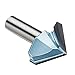 uxcell 90 Degree V-Groove Router Bit 1-1/2