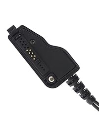 KENMAX Micrófono PTT de audio en espiral de 3 pies y 2 tubos con auricular de tubo para radios bidireccionales Kenwood TK 3140 TK 3148 TK 3180 K 5210 TK 5220 TK 5310 Nexedge NX200 NX300