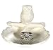 Beth Marie Luxury Boutique Owl Ring Holder Dish, Cute White Ceramic Engagement & Wedding Ring Holder, Measures 3.25