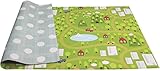 Baby Care Play Mat - Playful Collection (Country Town - Blue, Medium) - Play Mat for Infants - Non-Toxic Baby Rug - Cushioned Baby Mat Waterproof Playmat - Reversible Double-Sided Kindergarten Mat