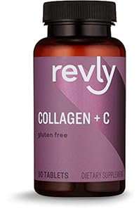 Amazon Brand - Revly Collagen Peptides + Vitamin C, 90 Tablets, 1 Month Supply