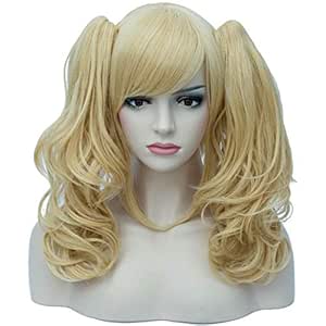 Amazon.com : Aosler Women's Golden Blonde Ponytail Wig for ...