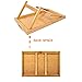 urbanfit Bamboo Bed Tray Table with Folding Legs, Portable Bed Breakfast Serving Trays for Eating, Reading, Laptop, Working
