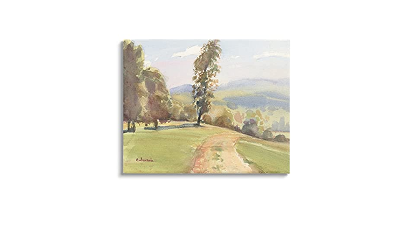 Amazon.com: Stupell Industries Stephen Calcasola - Pintura de follaje  impresionista, diseño de paisaje rural : Hogar y Cocina