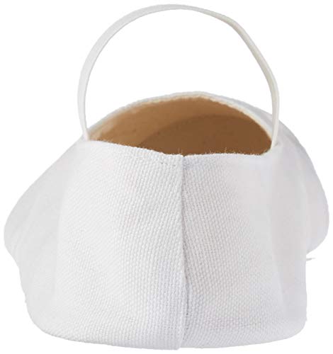 Leo Women's Imported Gym Pump Dance Shoe, White, 42 Medium EU (9 US)