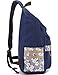 Leaper Casual Style Canvas Laptop Backpack Bag Travel Daypack Handbag with Laptop Lining (Water Blue)