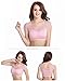 DRESHOW Lace Bralette Tank Tops Lace Cap Padded Stretch Yoga Sports Bra for Women(3 Pack; Black/Beige/Pink)