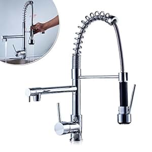 Grifo Mezclador cocina - Auralum® 360°Grifo cocina extraíble Lavabo con