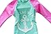 JELEUON Baby Girls Kids Toddler Long Sleeve Swimsuit Rash Guard UPF 50+ UV 4-5 Years Green