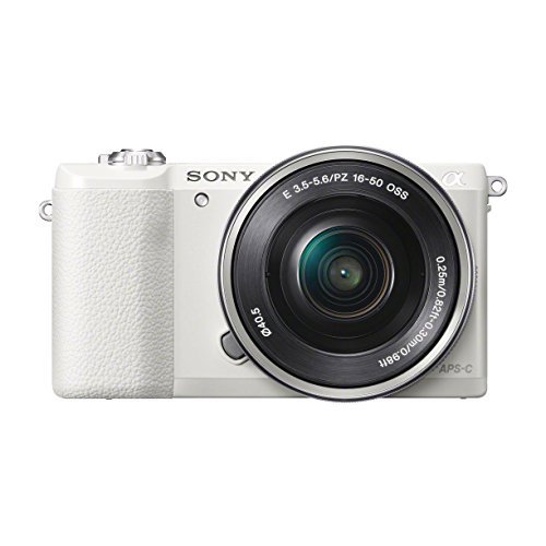 Sony-Alpha-ILCE-5100LW-ILCE-5100LW-ILCE-5100-24MP-16-50mm-Interchangeable-Lens-Camera-with-3-Inch-LCD-White-Sony-SEL50F18-E-50mm-F18-OSS-E-mount-Prime-Lens-Sony-32GB-SD-Card-Wasabi-Power-NP-FW50-Batte