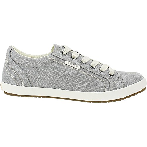 image for Taos Footwear Women's Star Grey Wash Canvas Sneaker 11 C/D US (W) US, 