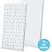 Premium 2 Pack Baby Crib Sheets | 100% Cotton Jersey Nursery Sheet Set | Soft Bedding for Infant Boys & Girls