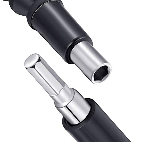 Maexus Flexible Screwdriver, flexible screwdriver extension Flexible Drill Bit Holder, Magnetic Hex Soft Shaft (2 Pcs) - Thumbnail 2