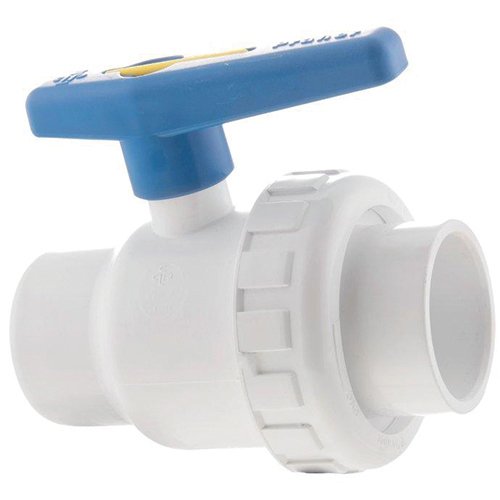Praher PR150010 1.5 in. Socket Single Union Ball Valve PVC