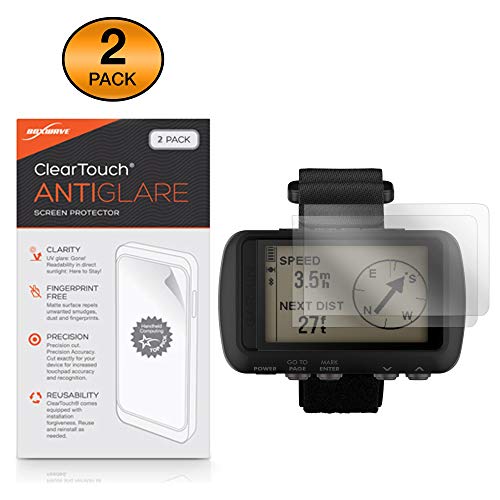 Garmin Foretrex 601 Screen Protector, BoxWave&reg; [ClearTouch Anti-Glare (2-Pack)] Anti-Fingerprint Matte Film Skin for Garmin Foretrex 601, 701