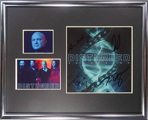 1 Disturbed+Autographed+Evolution+Certified+Authentic
