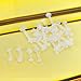 IPINK-24 Pieces - Bioflex Clear Nose Stud Labret Top Retainer, Metal Free, Allergy Cartilage Earring Lip Piercing Eyebrow Ring